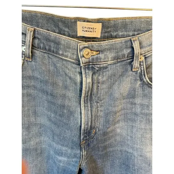 CITIZENS OF HUMANITY NWOT Isola Crop Bootcut Jeans Pixie Midrise Sz 32 $238 MSRP - Picture 3 of 14